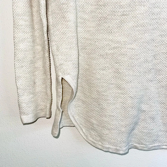 Pure J. Jill Cream Waffle Knit Cowl Neck Pullover Sweater Xsmall Women’s - Picture 7 of 12